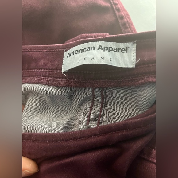 American Apparel Easy Jeans Burgundy - Picture 4 of 4